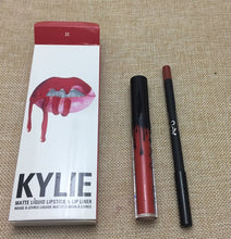 Load image into Gallery viewer, 2018 hot new KYLIE matte lipstick+lips pencil makeup lasting waterproof liquid lip gloss kilie lipstick kyliejenner lip