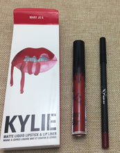 Load image into Gallery viewer, 2018 hot new KYLIE matte lipstick+lips pencil makeup lasting waterproof liquid lip gloss kilie lipstick kyliejenner lip