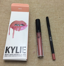Load image into Gallery viewer, 2018 hot new KYLIE matte lipstick+lips pencil makeup lasting waterproof liquid lip gloss kilie lipstick kyliejenner lip