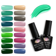 Load image into Gallery viewer, MEET ACROSS 7ml 148 COLORS Nail Polish Nail Art Nail Gel Polish UV LED Gel Polish Semi Permanent Varnish Manicure Lacquer
