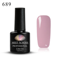 Load image into Gallery viewer, MEET ACROSS 7ml 148 COLORS Nail Polish Nail Art Nail Gel Polish UV LED Gel Polish Semi Permanent Varnish Manicure Lacquer