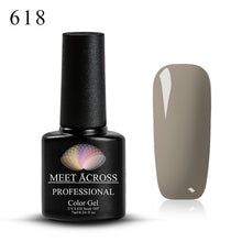 Load image into Gallery viewer, MEET ACROSS 7ml 148 COLORS Nail Polish Nail Art Nail Gel Polish UV LED Gel Polish Semi Permanent Varnish Manicure Lacquer