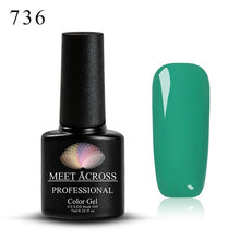 Load image into Gallery viewer, MEET ACROSS 7ml 148 COLORS Nail Polish Nail Art Nail Gel Polish UV LED Gel Polish Semi Permanent Varnish Manicure Lacquer
