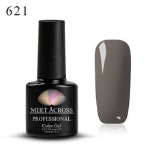 Load image into Gallery viewer, MEET ACROSS 7ml 148 COLORS Nail Polish Nail Art Nail Gel Polish UV LED Gel Polish Semi Permanent Varnish Manicure Lacquer