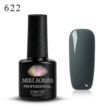 Load image into Gallery viewer, MEET ACROSS 7ml 148 COLORS Nail Polish Nail Art Nail Gel Polish UV LED Gel Polish Semi Permanent Varnish Manicure Lacquer
