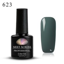 Load image into Gallery viewer, MEET ACROSS 7ml 148 COLORS Nail Polish Nail Art Nail Gel Polish UV LED Gel Polish Semi Permanent Varnish Manicure Lacquer