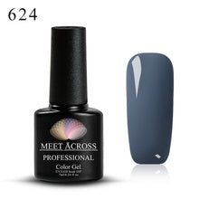Load image into Gallery viewer, MEET ACROSS 7ml 148 COLORS Nail Polish Nail Art Nail Gel Polish UV LED Gel Polish Semi Permanent Varnish Manicure Lacquer
