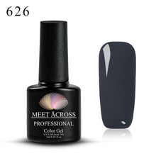 Load image into Gallery viewer, MEET ACROSS 7ml 148 COLORS Nail Polish Nail Art Nail Gel Polish UV LED Gel Polish Semi Permanent Varnish Manicure Lacquer