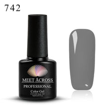 Load image into Gallery viewer, MEET ACROSS 7ml 148 COLORS Nail Polish Nail Art Nail Gel Polish UV LED Gel Polish Semi Permanent Varnish Manicure Lacquer