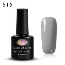 Load image into Gallery viewer, MEET ACROSS 7ml 148 COLORS Nail Polish Nail Art Nail Gel Polish UV LED Gel Polish Semi Permanent Varnish Manicure Lacquer