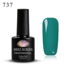 Load image into Gallery viewer, MEET ACROSS 7ml 148 COLORS Nail Polish Nail Art Nail Gel Polish UV LED Gel Polish Semi Permanent Varnish Manicure Lacquer