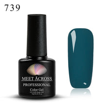 Load image into Gallery viewer, MEET ACROSS 7ml 148 COLORS Nail Polish Nail Art Nail Gel Polish UV LED Gel Polish Semi Permanent Varnish Manicure Lacquer