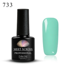 Load image into Gallery viewer, MEET ACROSS 7ml 148 COLORS Nail Polish Nail Art Nail Gel Polish UV LED Gel Polish Semi Permanent Varnish Manicure Lacquer