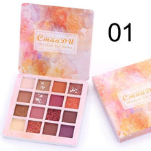 Load image into Gallery viewer, Brand 16Colors Makeup Matte Eyeshadow Pallete Long-lasting Waterproof Eye Shadow Natural Shimmer Eyes Palette Cosmetics TSLM2
