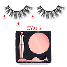 Load image into Gallery viewer, Waterproof EyeLiner Liquid Magnetic Eyeliner Quick dry Eye liner Set Easy To Wear Makeup Cosmetic Rose Gold bottle Eye Liner