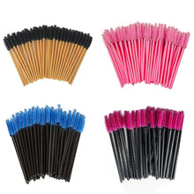 Load image into Gallery viewer, 50Pcs Eyelash Brushes Makeup Brushes Disposable Mascara Wands Applicator Spoolers Eye Lashes Cosmetic Brush Makeup Tools
