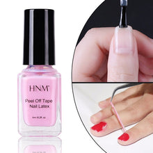 Load image into Gallery viewer, HNM Nail Latex White Pell Tape Paint Gellak Stamping Enamel Soak Off Semi Permanent Lucky Lacquer Protect Gel Nails Polish 6ML