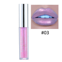 Load image into Gallery viewer, HANDAIYAN Liquid Lipgloss Glitter Lipstick Tint Sexy Lipsticks Pigment Shimmer Lip Gloss Sparkly Lip Stick Makeup Cosmetic