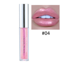 Load image into Gallery viewer, HANDAIYAN Liquid Lipgloss Glitter Lipstick Tint Sexy Lipsticks Pigment Shimmer Lip Gloss Sparkly Lip Stick Makeup Cosmetic