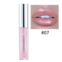 Load image into Gallery viewer, HANDAIYAN Liquid Lipgloss Glitter Lipstick Tint Sexy Lipsticks Pigment Shimmer Lip Gloss Sparkly Lip Stick Makeup Cosmetic