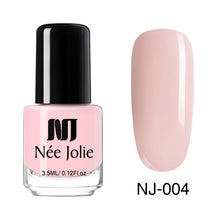 Load image into Gallery viewer, NEE JOLIE 3.5ml Nail Polish 66 Colors Fast Dry Shining Holographic Chameleon Nail Lacquid Summer Rose Gold Glitter Lacquer
