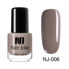 Load image into Gallery viewer, NEE JOLIE 3.5ml Nail Polish 66 Colors Fast Dry Shining Holographic Chameleon Nail Lacquid Summer Rose Gold Glitter Lacquer