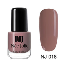 Load image into Gallery viewer, NEE JOLIE 3.5ml Nail Polish 66 Colors Fast Dry Shining Holographic Chameleon Nail Lacquid Summer Rose Gold Glitter Lacquer