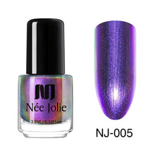 Load image into Gallery viewer, NEE JOLIE 3.5ml Nail Polish 66 Colors Fast Dry Shining Holographic Chameleon Nail Lacquid Summer Rose Gold Glitter Lacquer