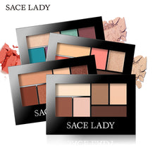 Load image into Gallery viewer, SACE LADY Glitter Eyeshadow Palette Waterproof Makeup Pigment Cosmetics 6 Colors Shimmer Eye Shadow Pallete Matte Naked Make Up