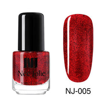 Load image into Gallery viewer, NEE JOLIE Silver Glitter Nail Polish Fast Dry Black Purple Matte Nail Lacquer Varnish Manicure for Nail Art Design