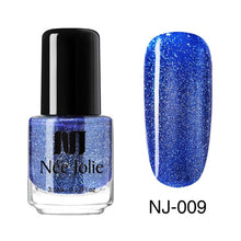 Load image into Gallery viewer, NEE JOLIE Silver Glitter Nail Polish Fast Dry Black Purple Matte Nail Lacquer Varnish Manicure for Nail Art Design