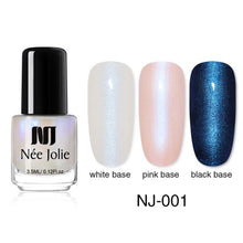 Load image into Gallery viewer, NEE JOLIE 3.5ml Black White Color Nail Polish Chameleon Effect Nail Art Lacquer Pearl Matte Nail Varnish Manicure for Nail Art