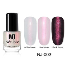 Load image into Gallery viewer, NEE JOLIE 3.5ml Black White Color Nail Polish Chameleon Effect Nail Art Lacquer Pearl Matte Nail Varnish Manicure for Nail Art