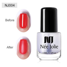 Load image into Gallery viewer, NEE JOLIE 3.5ml Black White Color Nail Polish Chameleon Effect Nail Art Lacquer Pearl Matte Nail Varnish Manicure for Nail Art