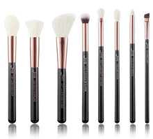 Load image into Gallery viewer, Jessup Rose Gold / Black Makeup brushes set Beauty Foundation Powder Eyeshadow Make up Brush 6pcs-25pcs