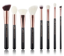 Load image into Gallery viewer, Jessup Rose Gold / Black Makeup brushes set Beauty Foundation Powder Eyeshadow Make up Brush 6pcs-25pcs