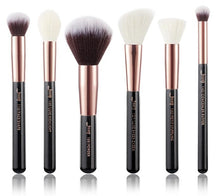 Load image into Gallery viewer, Jessup Rose Gold / Black Makeup brushes set Beauty Foundation Powder Eyeshadow Make up Brush 6pcs-25pcs