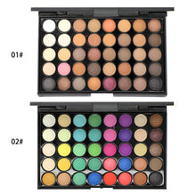 Load image into Gallery viewer, 40 Colors Eyeshadow Palette Makeup Waterproof Smoky Pearl Matte Shimmer Eye Shadow Sets Professional Eyeshadow Glitter Luxury