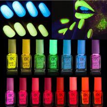 Load image into Gallery viewer, 20colors Candy Nail Art Luminous Paint Nail Polish Neon Nail Lacquer Luminous Fluorescent Nail Gel Glow In The Dark