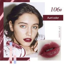 Load image into Gallery viewer, Makeup Matte Liquid Lipstick Mirror Lip Gloss Glitter Waterproof Lip Stick Long Lasting Sexy Red Lip Tint Woman Korean Cosmetic