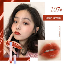 Load image into Gallery viewer, Makeup Matte Liquid Lipstick Mirror Lip Gloss Glitter Waterproof Lip Stick Long Lasting Sexy Red Lip Tint Woman Korean Cosmetic