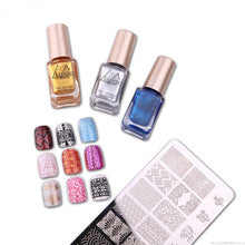Load image into Gallery viewer, LULAA 12 Colors Nail Stamping Polish Avocado Nail Polish Nail Art Plate Stamp Oil Print Series Nail Brushes Nail Lacquer TSLM1