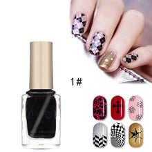 Load image into Gallery viewer, LULAA 12 Colors Nail Stamping Polish Avocado Nail Polish Nail Art Plate Stamp Oil Print Series Nail Brushes Nail Lacquer TSLM1