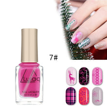 Load image into Gallery viewer, LULAA 12 Colors Nail Stamping Polish Avocado Nail Polish Nail Art Plate Stamp Oil Print Series Nail Brushes Nail Lacquer TSLM1
