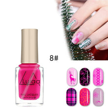 Load image into Gallery viewer, LULAA 12 Colors Nail Stamping Polish Avocado Nail Polish Nail Art Plate Stamp Oil Print Series Nail Brushes Nail Lacquer TSLM1