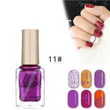 Load image into Gallery viewer, LULAA 12 Colors Nail Stamping Polish Avocado Nail Polish Nail Art Plate Stamp Oil Print Series Nail Brushes Nail Lacquer TSLM1