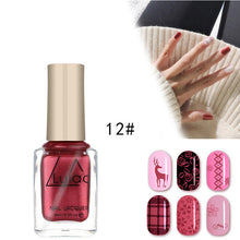Load image into Gallery viewer, LULAA 12 Colors Nail Stamping Polish Avocado Nail Polish Nail Art Plate Stamp Oil Print Series Nail Brushes Nail Lacquer TSLM1