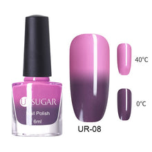 Load image into Gallery viewer, UR SUGAR 6ML Chameleon Nail Polish Romantic Heart Fiery Love Sequins Nail Lacquer Varnish