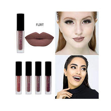 Load image into Gallery viewer, 4 Colors Matte Lipstick Set Waterproof Long Lasting Matte Liquid Lip Glosses Moisturizing Lipsticks Women Lip Cosmetics Set