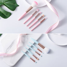 Load image into Gallery viewer, Pro 5Pcs Eye Makeup Brushes Set Eye Shadow Eyeliner Eyebrow Blush Power Facial Makeup Cosmetic Tools